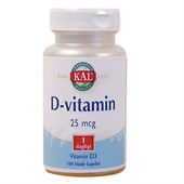 D-vitamin 25 mcg. 100 kapsler.