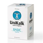 Unikalk Basic 400 mg. Calcium 180 Tabletter TILBUD