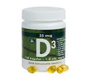D 3 Vitamin 35mcg 120 kapsler TILBUD så længe lager haves