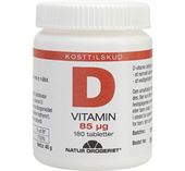 D3-vitamin 85 mcg 180 tabletter  TILBUD SÅ LÆNGE LAGER HAVES