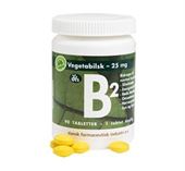 B 2  vitamin 25 mg. 90 tabletter vegansk 
