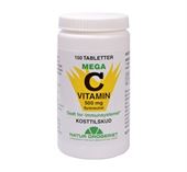 Mega C Syreneutral 500 mg. 150 Tabletter TILBUD