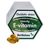 Berthelsen E-vitamin 30 mg. 150 kapsler. TILBUD
