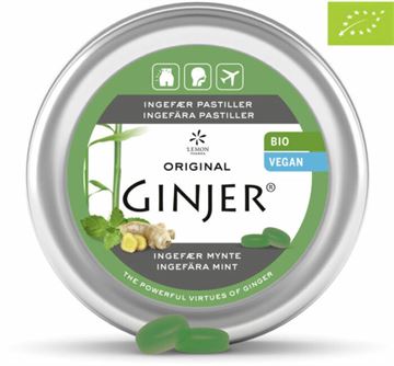 GINJER®Pastiller Ingefær Mynte – Økologiske  