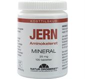 Jern Mineral   25 mg.  100 tabletter TILBUD