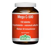 Mega C 500 mg. 150 tabletter. 