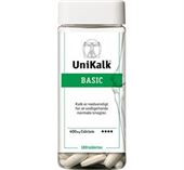 Unikalk Basic 400 mg. Calcium 180 Tabletter TILBUD