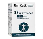 Unikalk D Vitamin 38 Ug. 80 tabletter  TILBUD 